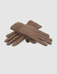 Guantes caqui acolchados bimaterial mujer-4