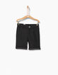 Boys&rsquo; black dotted jacquard chino Bermudas-2