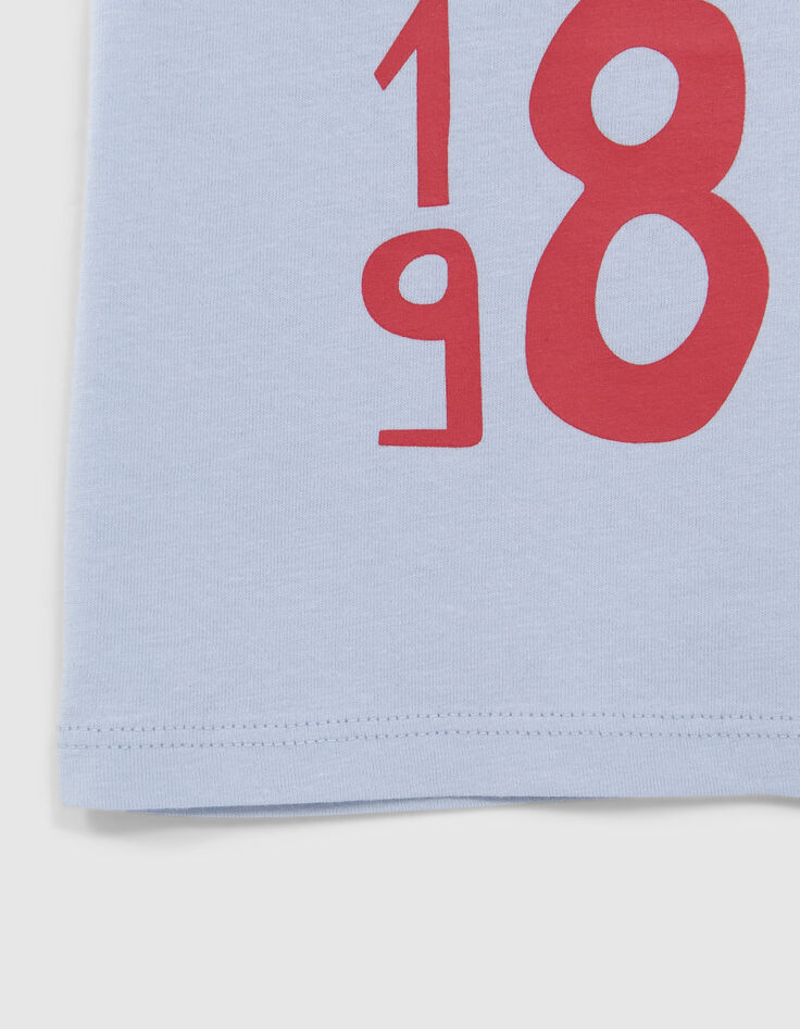 Baby boys' blue slogan T-shirt-4