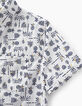 Camisa blanco roto con estampado piñas niño-4