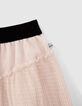Falda beige tul beige niña-6