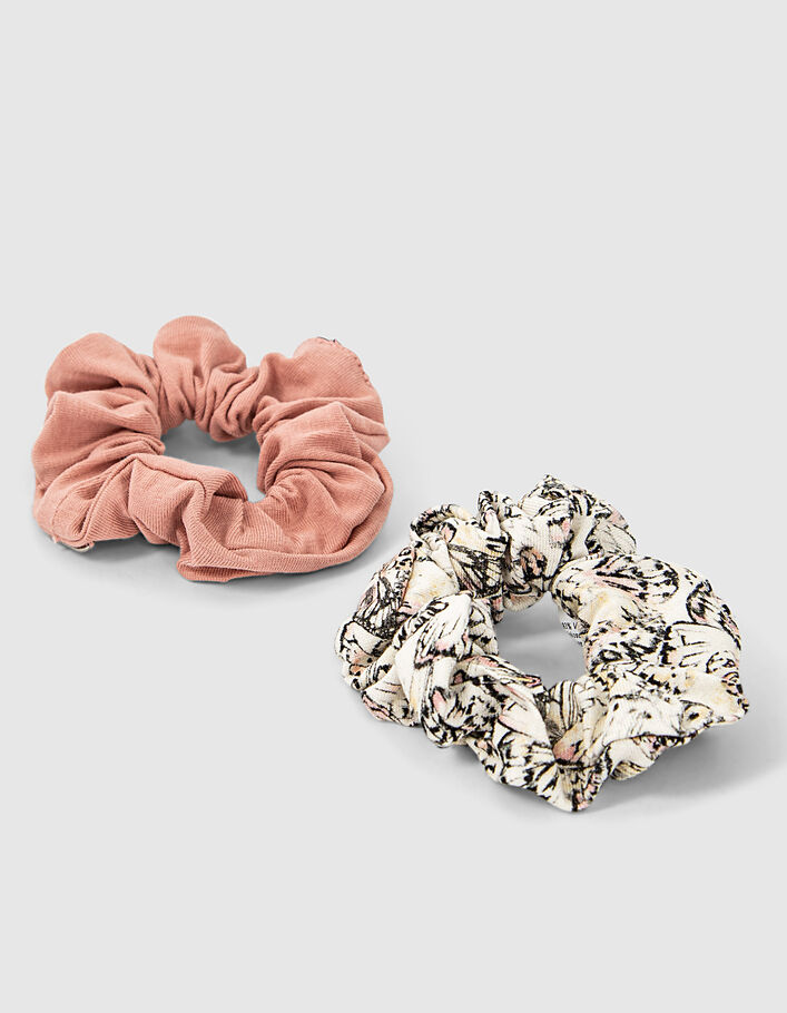 Set scrunchies roze en vlinderprint meisjes - IKKS
