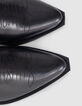 Santiags mules black leather western spirit Line 111 Women-4