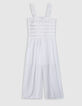 Combination pants ecru bustier smocks girl-1