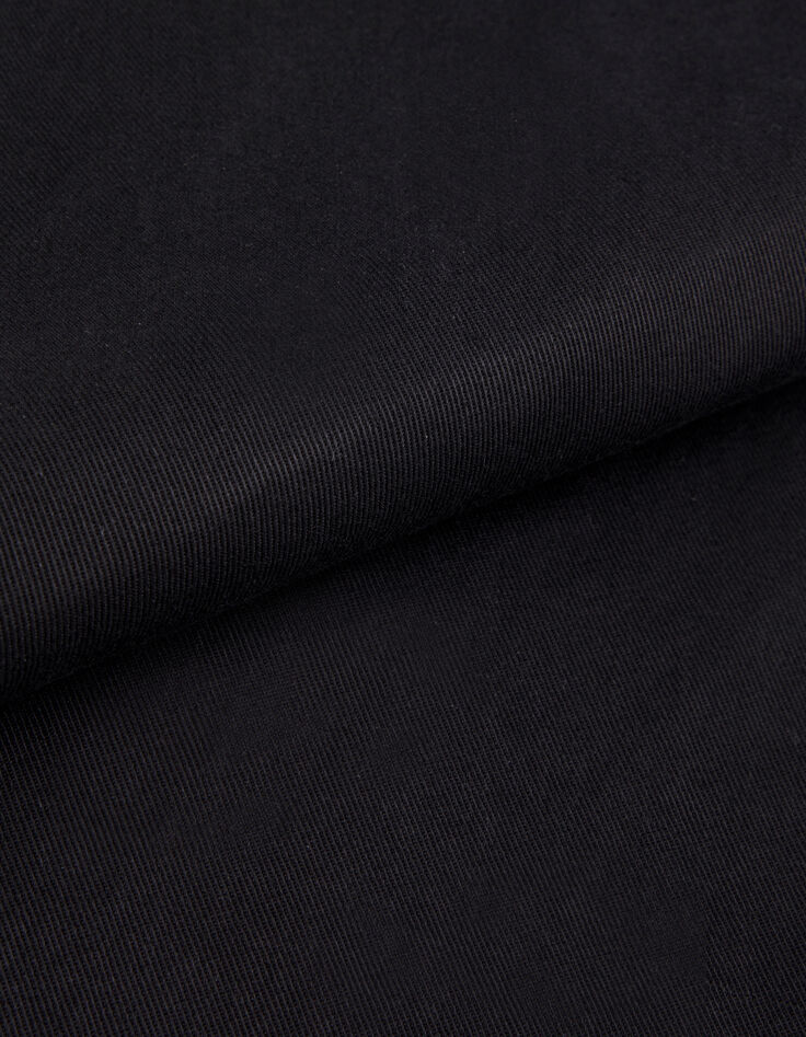 Zwarte broek met wijde pijpen voor meisjes-3