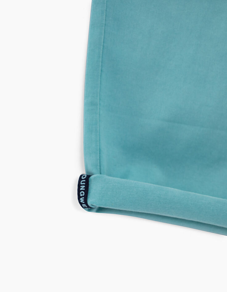 Bermudas turquesa claro forma chino ni&ntilde;o -3