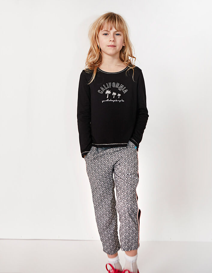 Pantalon Jean Noir IKKS Pour Fille - Taille 10 Ans - Occasion Très Bon État