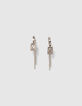 Silver Damenohrringe mit Strass-3