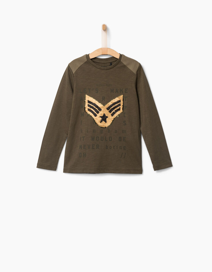 Jungen Pailletten-Shirt-2
