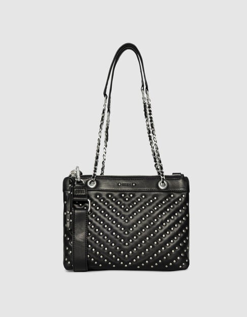 Clutch 1440 Reporter cuero acolchado tachuelas mujer - IKKS