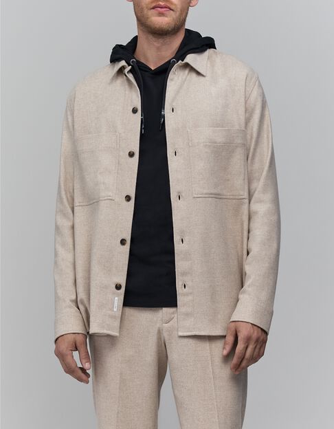 Surchemise REGULAR naturel façon flanelle Homme - IKKS