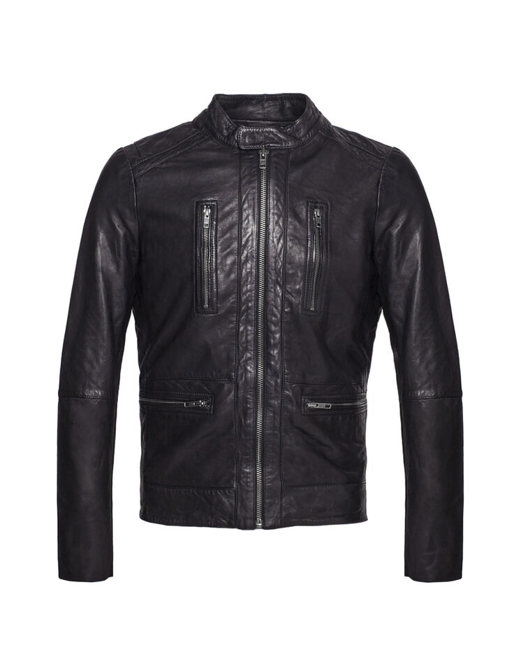 Blouson en cuir homme-5