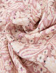 Langes rosa Kleid mit floralem Kaschmirprint-8