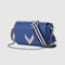Damestas 111 BLUE FIELDS van kobalt leer - IKKS image number 1