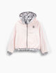 Blouson réversible argent et rose pâle fille-7