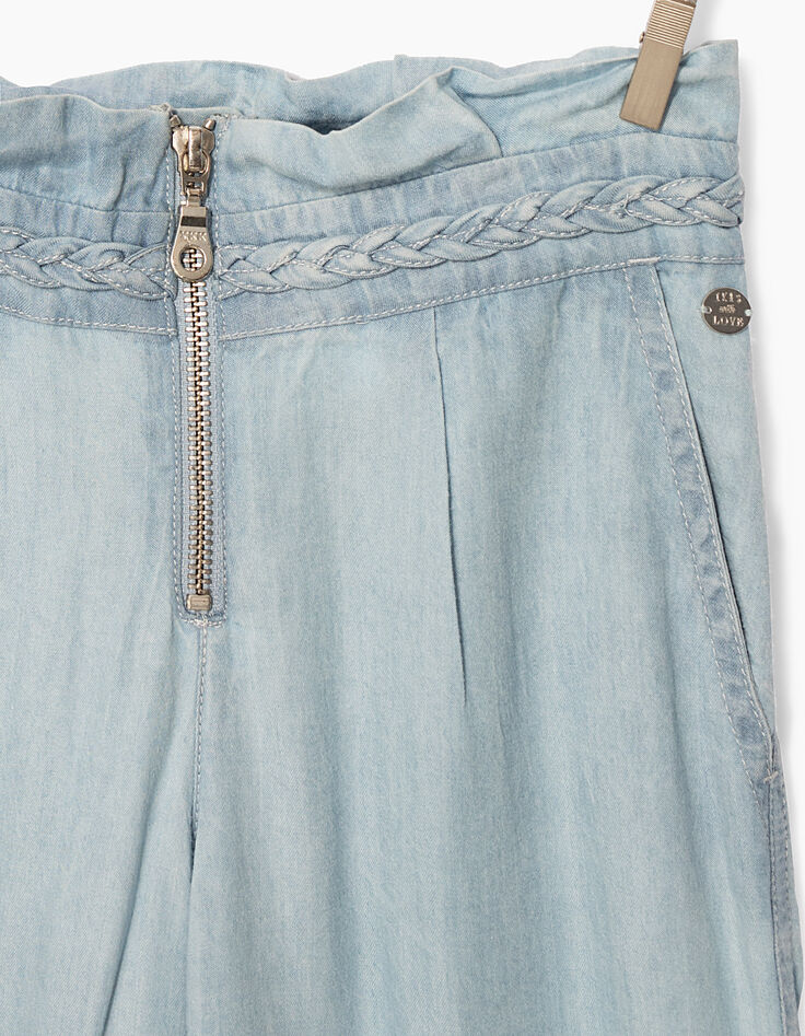 Pantalon fluide blue beach en Tencel© fille-3 Pantalon fluide blue beach en Tencel© fille-3