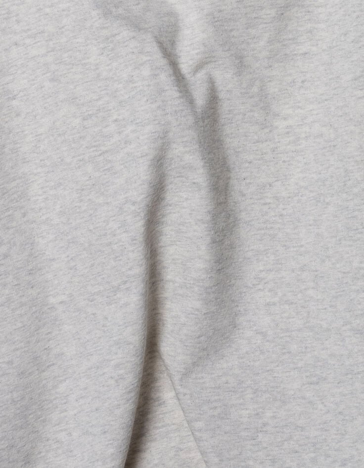 Grijs T-shirt korte mouwen fantasietricot Heren-6