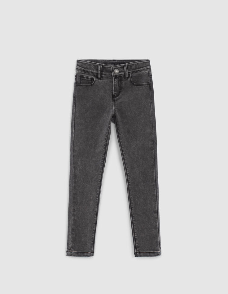 Grijze SKINNY jeans met sjaal-ceintuur meisjes-7