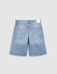 Blauwe denim bermuda voor dames-7