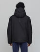 Zwarte pufferjas graniet nylon WATERPROOF BREATHABLE Heren-3