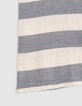 Marineblaues Jungenhemd mit breiten Streifen-7