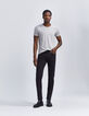 Schwarze SLIM-Herrenjeans aus Fleece-Denim Lemmy-15