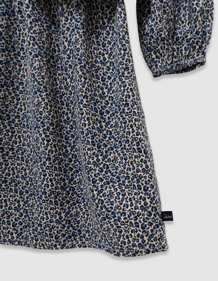 Marine 2-in-1 jurk bloemenprint en vest meisjes-4