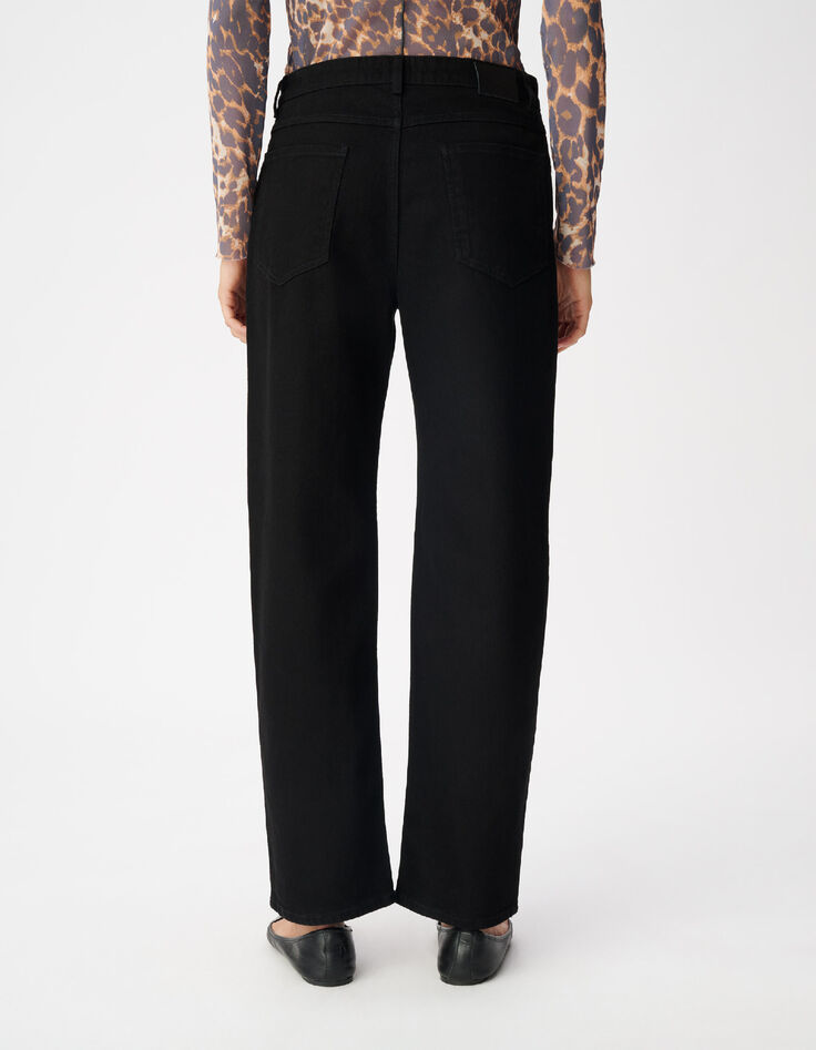 Jean droit noir 7/8e Anders Femme-3