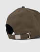Gorra caqui oscuro bordado relieve niño -6