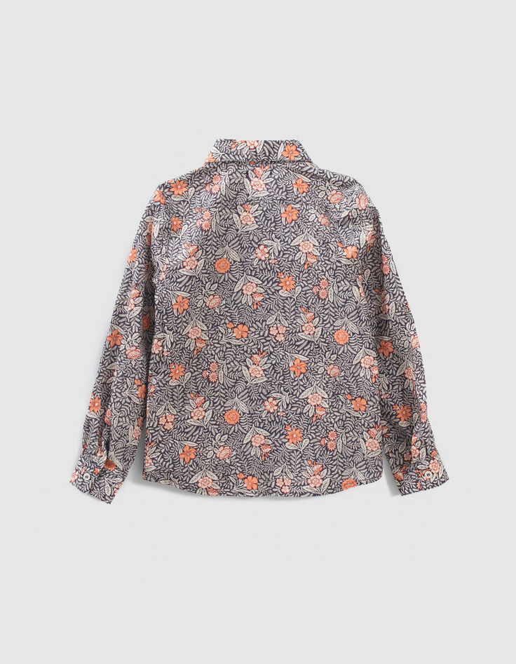 Boys’ grey and orange shirt with motifs-2