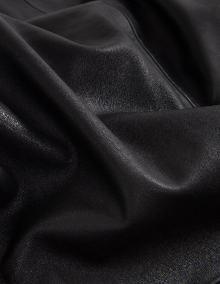 Pure Edition-Damenrock aus schwarzem Leder-7