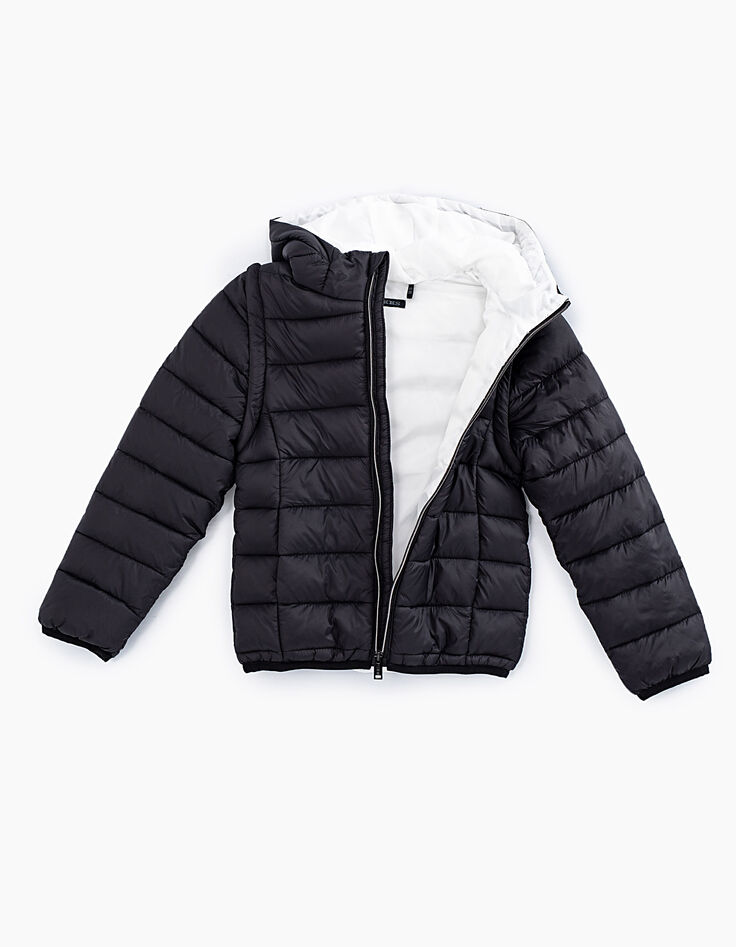 Sous-doudoune noire Essentiel recyclée garçon -6