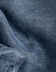 Jogpant large bleu taille élastiquée Femme-7