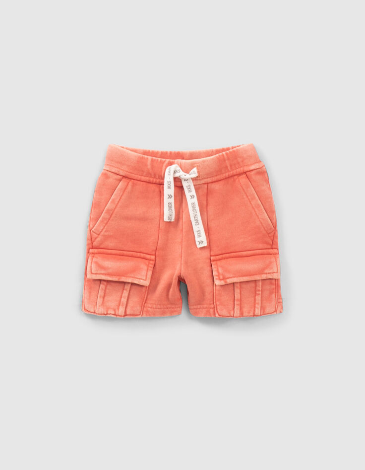 Boys’ orange combat Bermudas-1