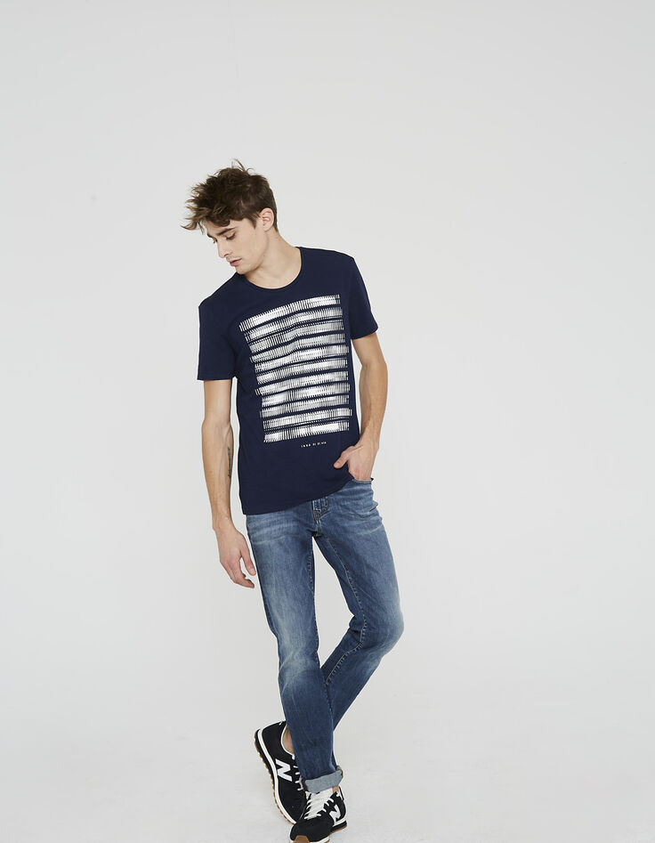 Men's blue T-shirt-6