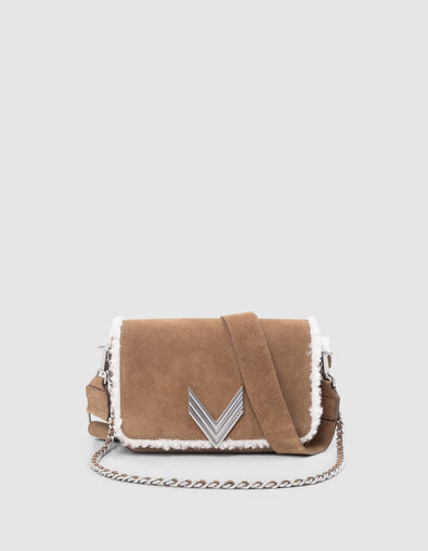 Le 111 MONTSOURIS camel leather revers Femme - IKKS