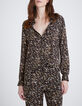 Camisa negra estampado carboncillo mujer-1