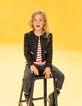 Veste noire façon tweed mini me fille-3