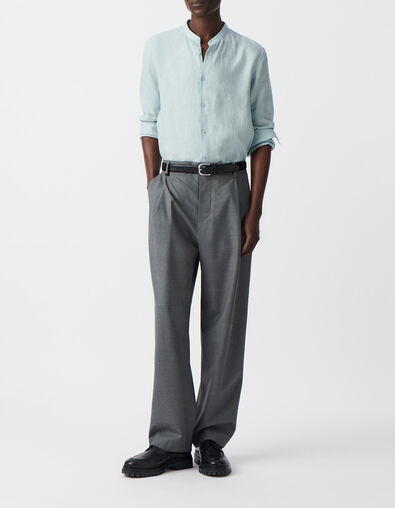 Camisa REGULAR horizonte cuello Mao lino hombre - IKKS