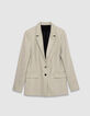 Women's beige suit jacket-6