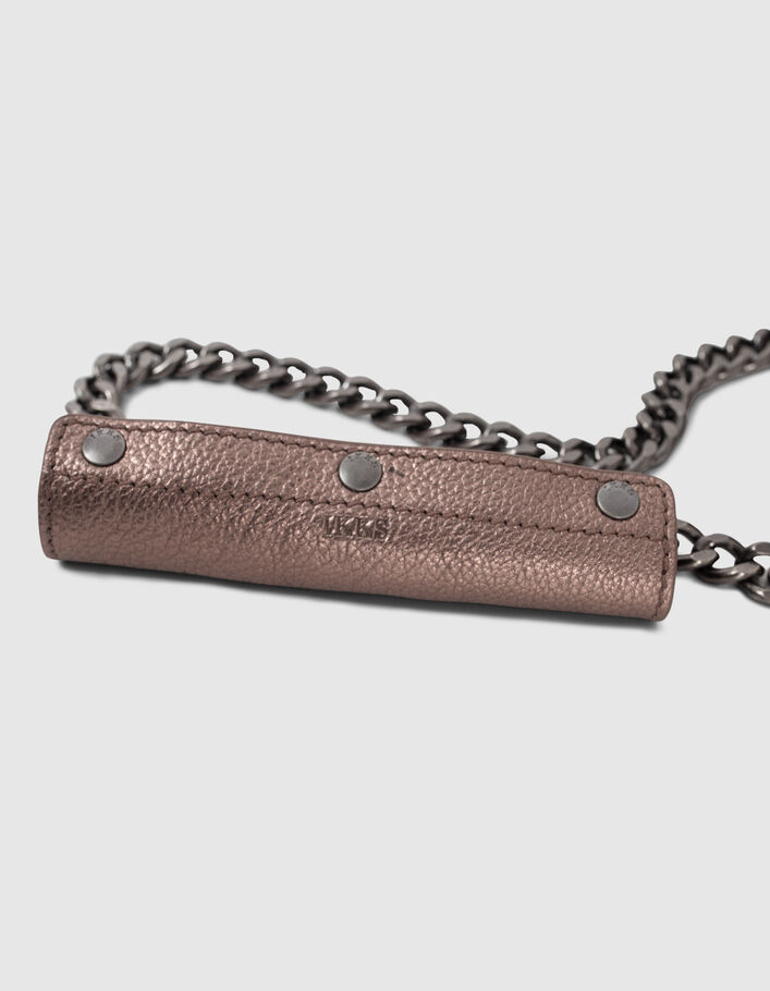Damentasche THE 1 glitter aus Metallic-Leder in Copper - IKKS
