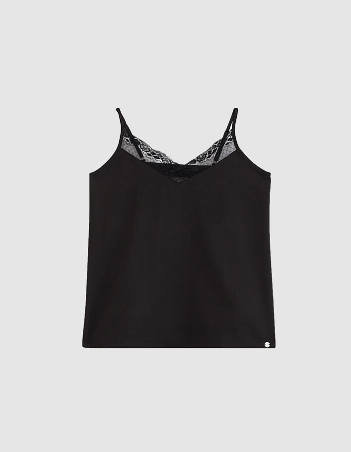 Haut Blanc à Fines Bretelles IKKS Pour Fille - Taille 4 Ans - 100% Coton - Occasion Très Bon état