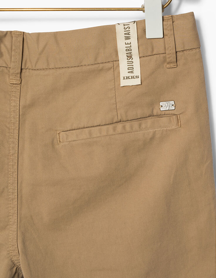 Bermuda chino camel fonc&eacute; gar&ccedil;on -5