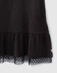 Schwarzes 2-in-1-M&auml;dchenkleid mit wei&szlig;em T-Shirt-6
