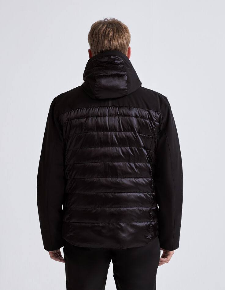 Doudoune noire bi-matière IKKS x DUVILLARD Homme-4