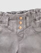 Graue Jeans mit Gummizug für Babymädchen-5