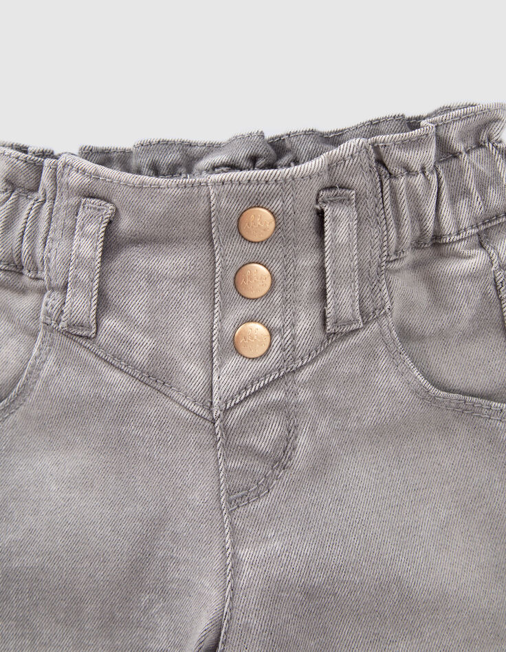 Graue Jeans mit Gummizug für Babymädchen-5