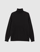 Men&rsquo;s black knit roll-neck sweater-6