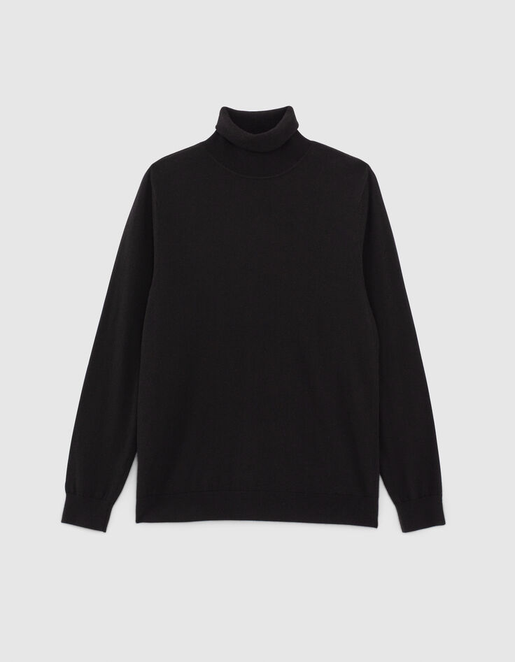 Men&rsquo;s black knit roll-neck sweater-6