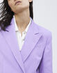 Veste de tailleur lilas à double boutonnage Femme-4